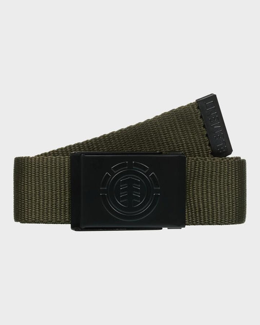 Image of Accessories. Productname: element Mens Icon Nylon Belt Forest Night - in Forest Night colour by brand - Element