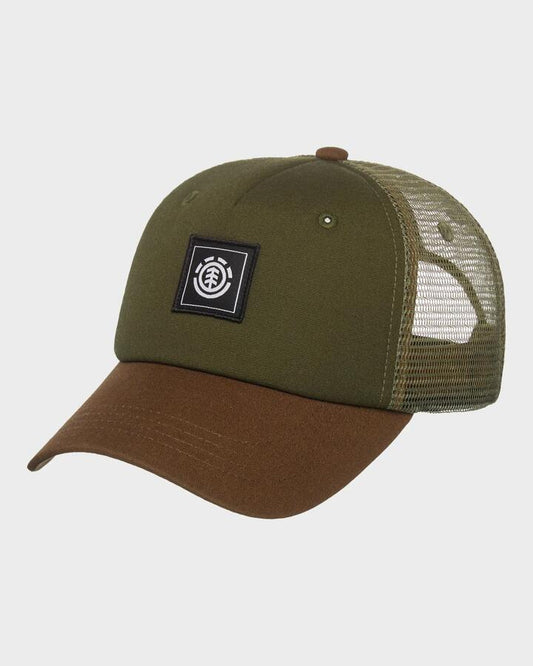 Image of Hats. Productname: element Mens Icon Mesh Trucker Cap Aluminum - in Aluminum colour by brand - Element