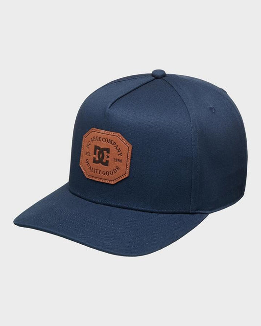 Image of Jeans. Productname: DC Shoes Mens Reynotts Snapback Cap Dark Denim - in Dark Denim colour by brand - DC Shoes