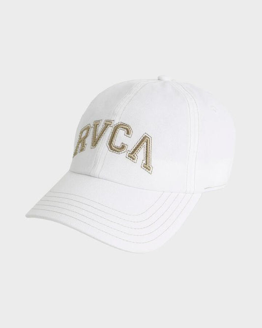 Image of Hats. Productname: rvca Womens Contrast Stitch Dad Cap Vintage White - in Vintage White colour by brand - Rvca