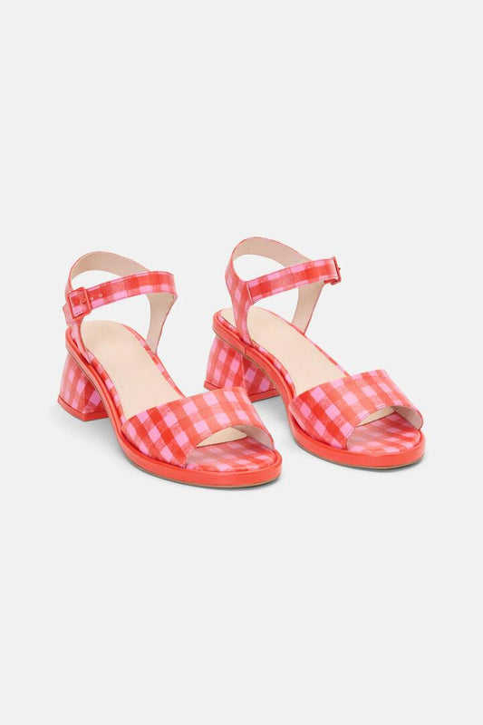 Image of Heels. Productname: Picnic Club Heel Tomato in Tomato colour by brand - Gorman