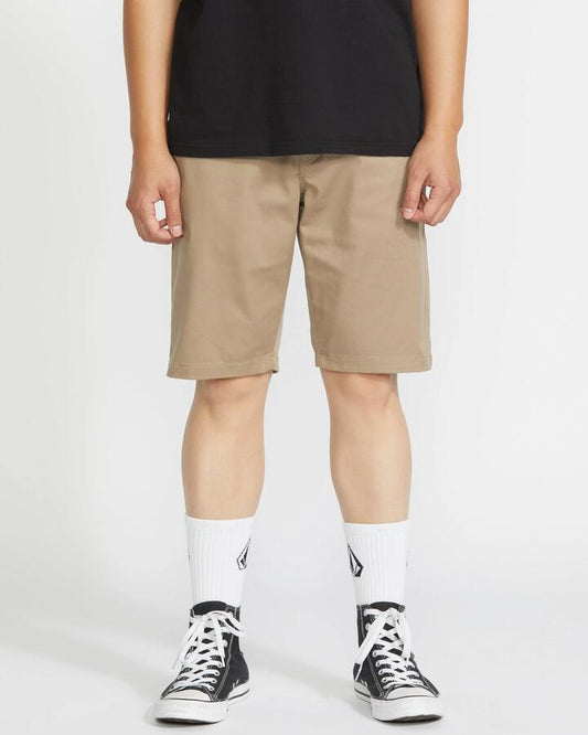 Image of Accessories. Productname: volcom Mens Frickin Modern Stretch Chinos Khaki - in Khaki colour by brand - Volcom