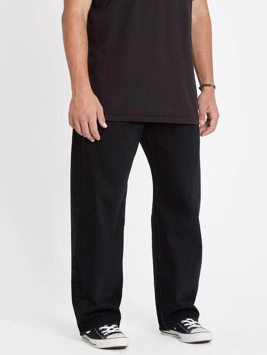 Image of Jeans. Productname: volcom Mens Billow Denim Jeans Black - in Black colour by brand - Volcom