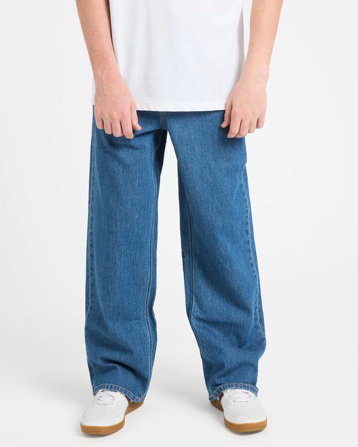 Image of Jeans. Product name - Volcom Boys 8-16 Billow Ii Denim Jeans Bold Blue in Bold Blue colour by brand - Volcom