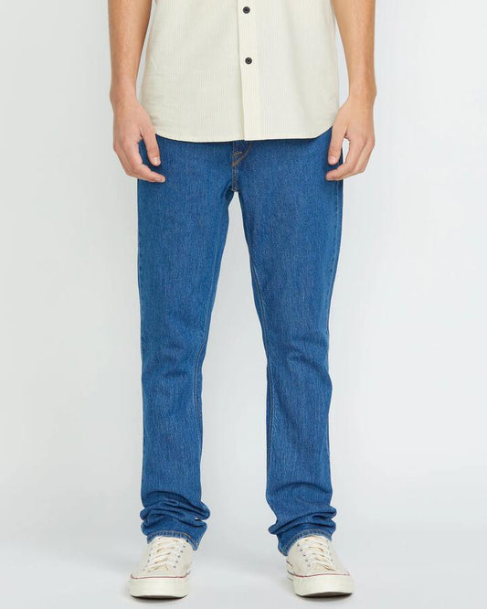Image of Jeans. Productname: volcom Mens Vorta Denim Jeans Bold Blue - in Bold Blue colour by brand - Volcom