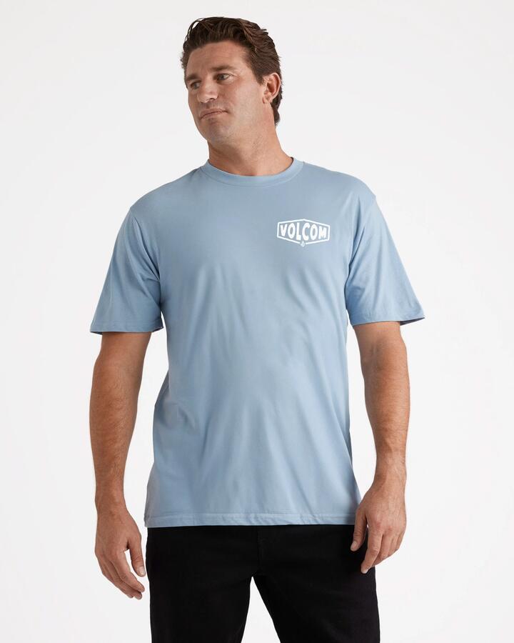 Image of T-Shirts. Product name - Volcom Mens Personal T-Shirt Slate Blue in Slate Blue colour by brand - Volcom