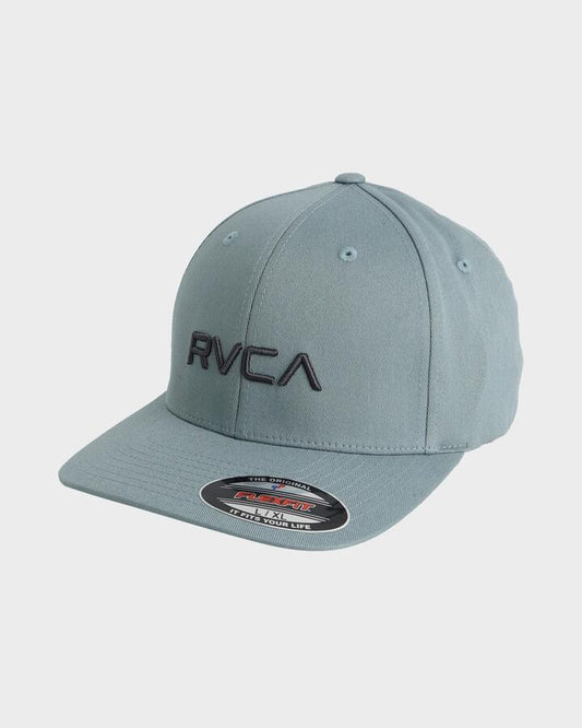 Image of Hats. Productname: rvca - Mens Rvca Flexfit Cap - Lead - in Lead colour by brand - rvca