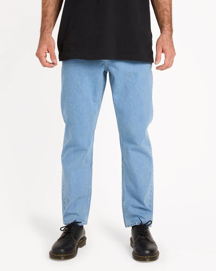 Image of Jeans. Productname: volcom Mens Fivedown Denim Jeans Camper Blue - in Camper Blue colour by brand - Volcom