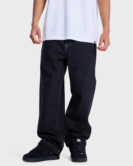 Image of Jeans. Product name - DC Shoes Mens Baggy Denim Pants Black Tint in Black Tint colour by brand - DC Shoes