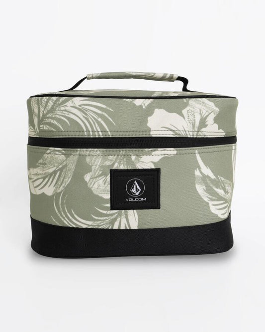Image of Bags. Productname: Volcom - Patch Attack Deluxe Makeup Bag - Moss Stone - in Moss Stone colour by brand - Volcom