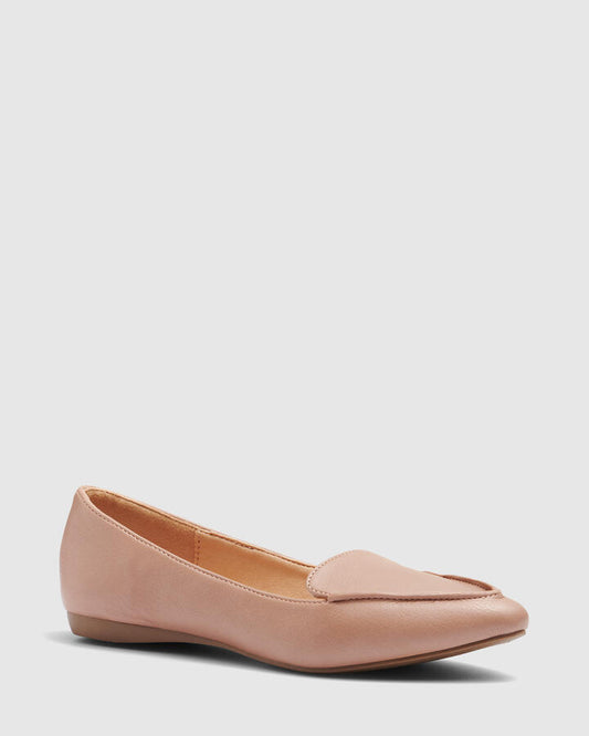 Image of Flats. Productname: Colorado: Almond - Women's Casual Flat Closed in Tan colour by brand - Novo