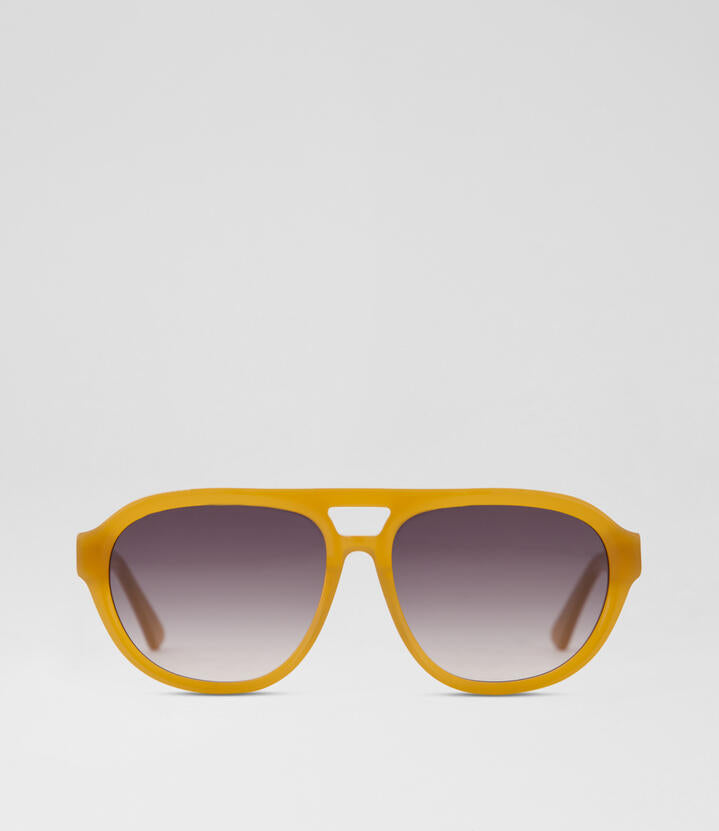 Image of Sunglasses. Productname: Lou Honey Brown Smoke Gradient Acetate Sunglasses in Honey Brown-Smoke Gradient colour by brand - MOLLINI