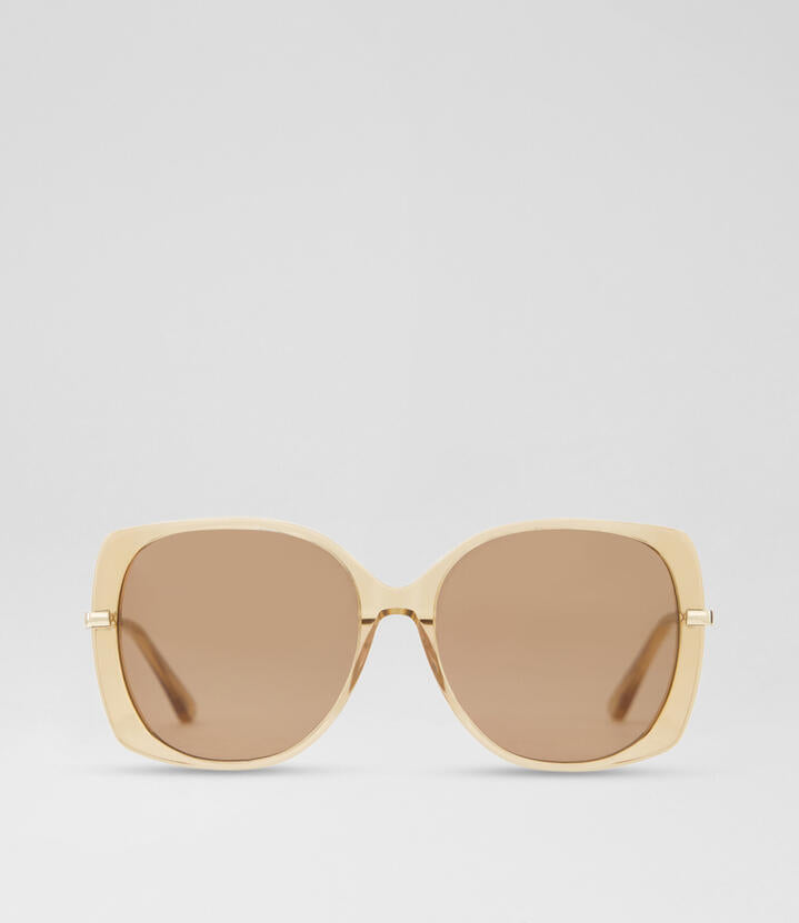 Image of Sunglasses. Productname: Bea Light Brown Acetate Sunglasses in Light Brown-Brown colour by brand - MOLLINI