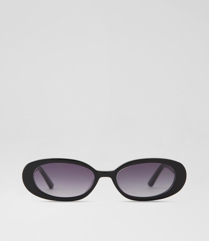 Image of Sunglasses. Productname: Mia Black Smoke Gradient Acetate Sunglasses in Black-Smoke Gradient colour by brand - MOLLINI