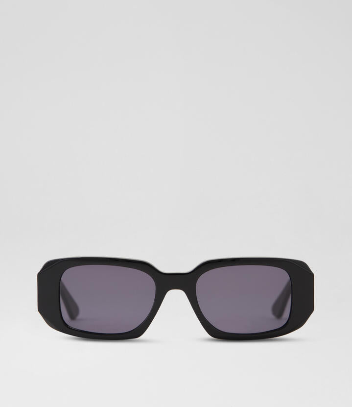 Image of Sunglasses. Productname: Eve Black Acetate Sunglasses in Black colour by brand - MOLLINI