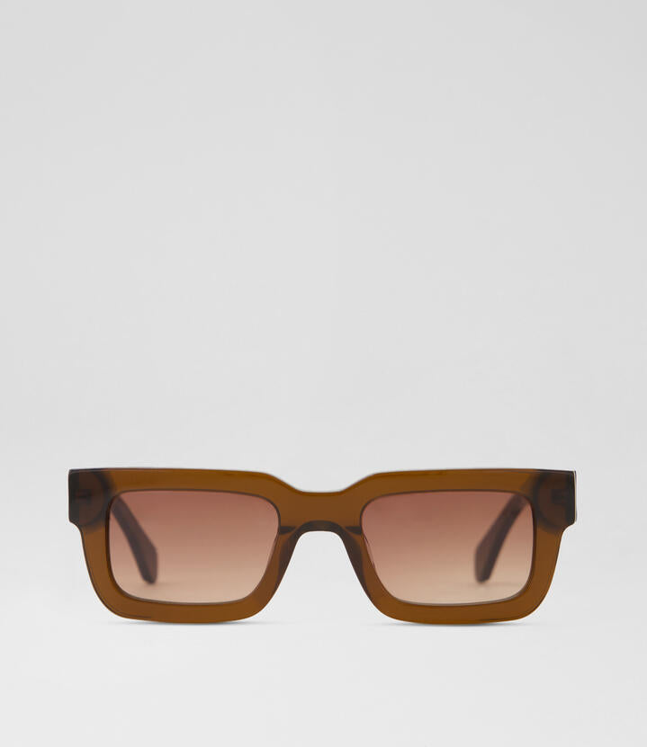 Image of Sunglasses. Productname: Ava Choc Brown Acetate Sunglasses in Choc-Brown colour by brand - MOLLINI