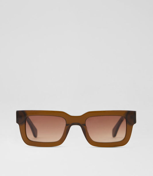 Image of Sunglasses. Productname: Ava Choc Brown Acetate Sunglasses in Choc-Brown colour by brand - MOLLINI