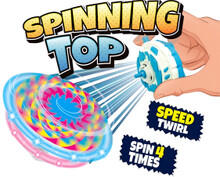 Image of Toys. Product name - Spinning Top in colour by brand - Toymate