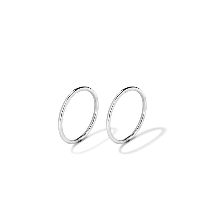 Image of Earrings. Productname: 12mm Faceted Sleeper in Sterling Silver in Silver colour by brand - Bevilles