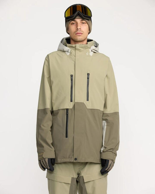 Image of Coats & Jackets. Product name - Volcom Mens Rnge Stretch 30K Jacket Moss Green in Moss Green colour by brand - Volcom