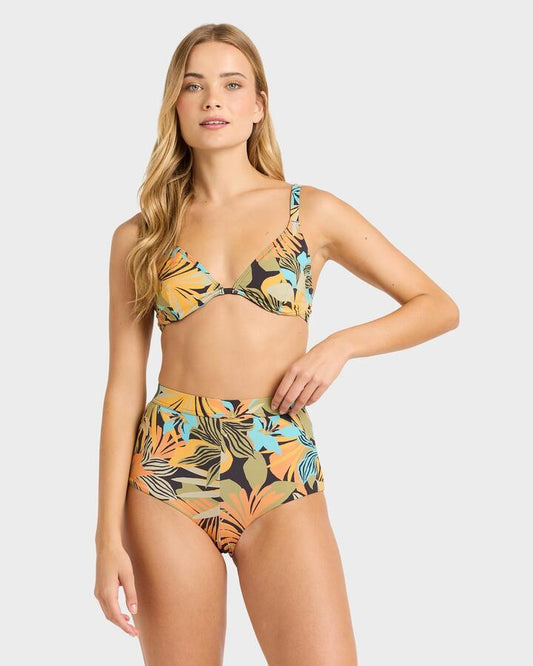 Image of Swimwear. Productname: billabong - Womens Des Tropiques Full Bikini Bottom - Black Multi - in Black Multi colour by brand - billabong