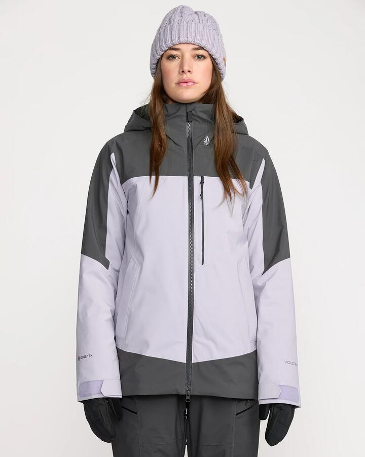 Image of Coats & Jackets. Product name - Volcom Womens 3D Stretch Gore Jacket Lavender Aura in Lavender Aura colour by brand - Volcom