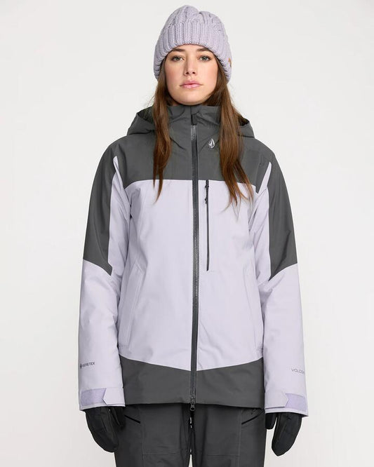 Image of Coats & Jackets. Product name - Volcom Womens 3D Stretch Gore Jacket Lavender Aura in Lavender Aura colour by brand - Volcom