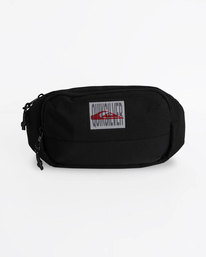 Image of Bags. Product name - Quiksilver Mens Pintpack Bum Bag Black in Black colour by brand - Quiksilver