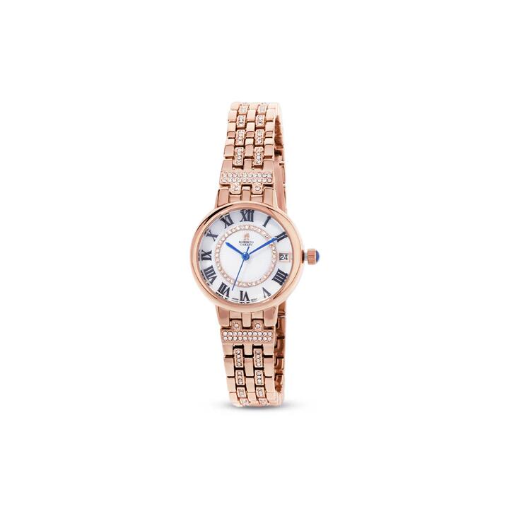 Image of Watches. Productname: Roberto Carati Audrey Quartz Rose Gold Tone Watch M9090-V5 in Watch colour by brand - Roberto Carati
