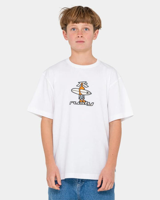 Image of T-Shirts. Productname: rusty Boys 8-16 Dr. Dot T-Shirt White - in White colour by brand - Rusty