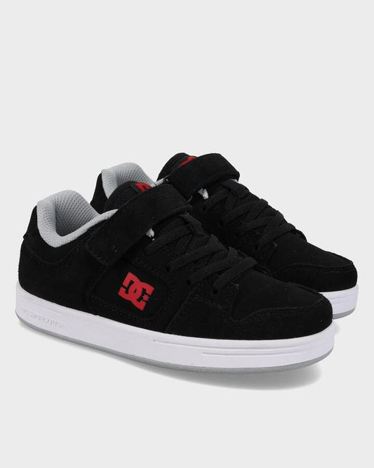 Image of Shoes. Product name - DC Shoes Boys 4-16 Manteca 4 V Skate Shoes Black/Red/Black in Black/Red/Black colour by brand - DC Shoes