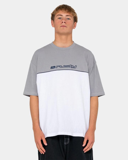 Image of T-Shirts. Productname: rusty Mens Infinity T-Shirt White 2 - in White 2 colour by brand - Rusty