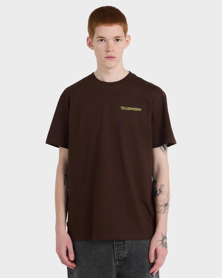 Image of T-Shirts. Product name - Element Mens Fortune T-Shirt Java in Java colour by brand - Element