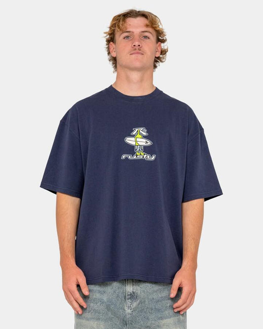 Image of T-Shirts. Productname: rusty Mens Dr. Dot T-Shirt Dark Blue - in Dark Blue colour by brand - Rusty