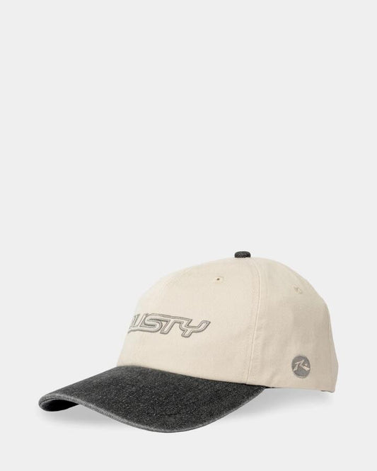 Image of Hats. Productname: rusty - Mens Artic Dad Cap - Washed Black - in Washed Black colour by brand - rusty