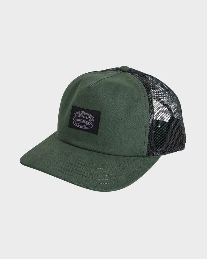 Image of Hats. Productname: billabong - Mens Bad Dog Trucker Cap - Camo - in Camo colour by brand - billabong