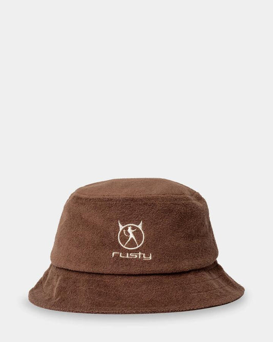 Image of Hats. Product name - Rusty Womens Jester Bucket Hat Java in Java colour by brand - Rusty