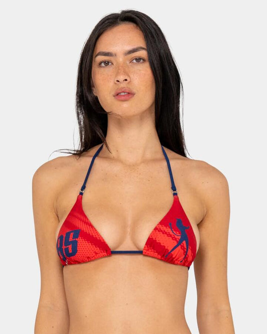 Image of Swimwear. Productname: rusty - Womens Eighty Five Multiway Bikini Top - Red - in Red colour by brand - rusty