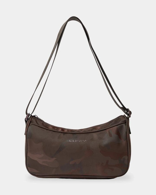 Image of Bags. Productname: rusty - Stellar Nylon Camo Sling Bag - Java - in Java colour by brand - rusty