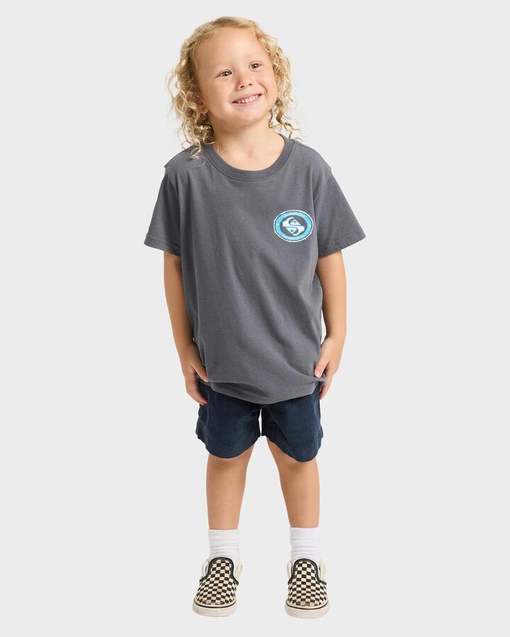Image of T-Shirts. Product name - Quiksilver Boys 2-7 Tracker T-Shirt Iron Gate in Iron Gate colour by brand - Quiksilver