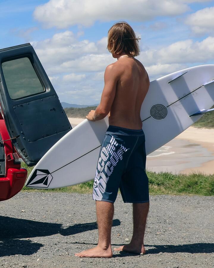 Image of Swimwear. Product name - Volcom Mens Reaper Mod 21" Boardshorts Midnight Blue in Midnight Blue colour by brand - Volcom