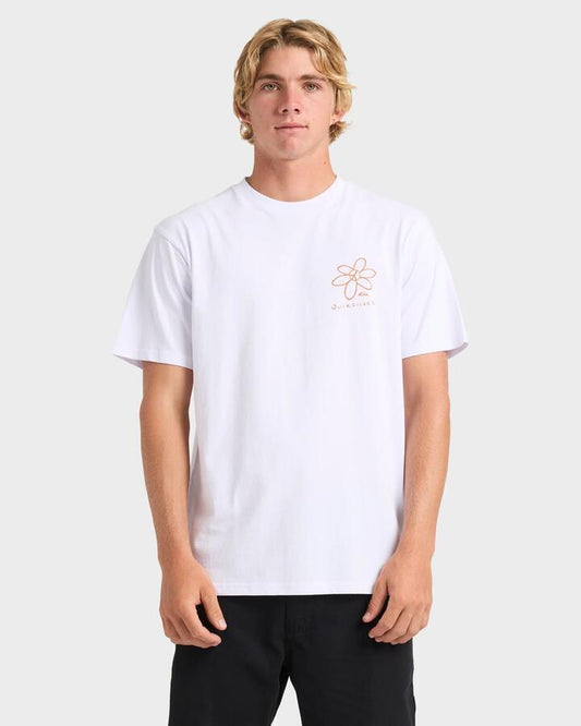 Image of T-Shirts. Productname: Quiksilver Mens Quik Peace T-Shirt White - in White colour by brand - Quiksilver