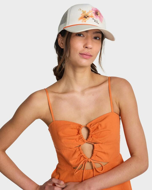 Image of Hats. Productname: billabong - Womens Grandpa Trucker Cap - Salt Crystal - in Salt Crystal colour by brand - billabong