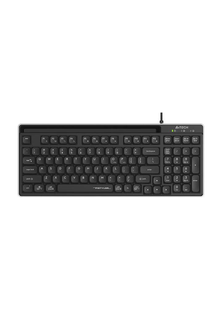 Image of Electronics Accessories. Productname: A4Tech FX70 Black TKL Low-Profile Wired Keyboard in Black colour by brand - A4Tech