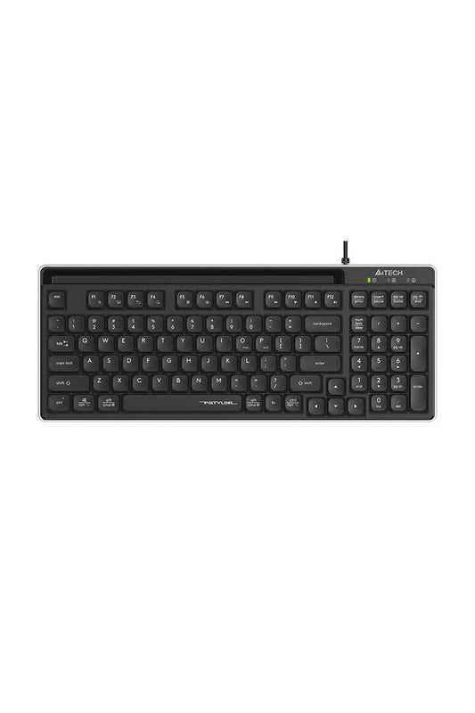 Image of Electronics Accessories. Productname: A4Tech FX70 Black TKL Low-Profile Wired Keyboard in Black colour by brand - A4Tech