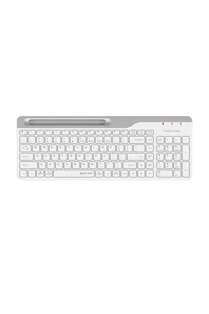 Image of Electronics Accessories. Productname: A4Tech FBK25 White TKL Dual-Mode Wireless Keyboard in White colour by brand - A4Tech