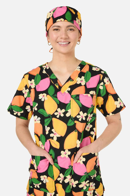 Image of Hats. Productname: Lemons Scrub Hat in Black colour by brand - Gorman