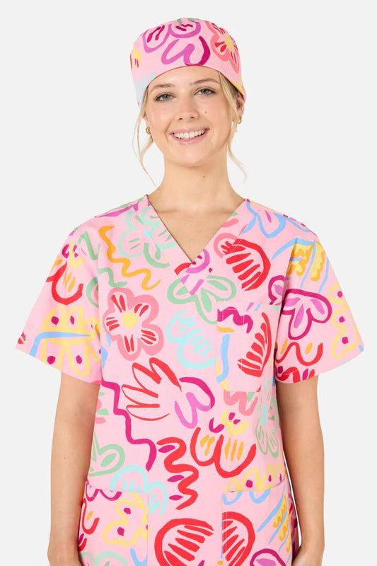 Image of Hats. Productname: Holiday Scrub Hat in Pink colour by brand - Gorman