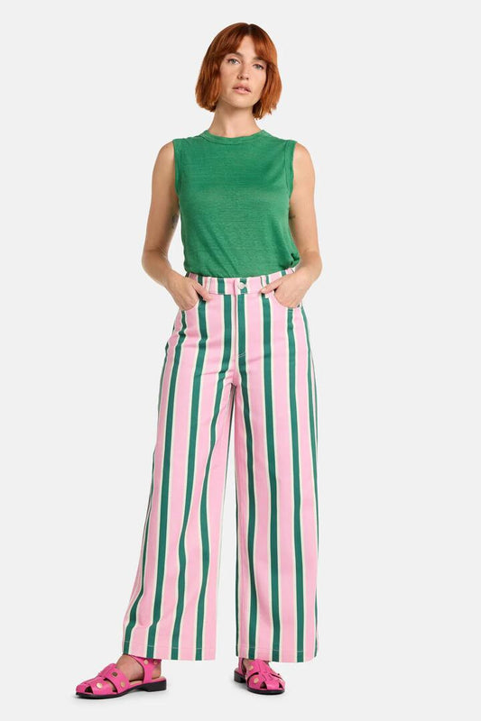 Image of Jeans. Product name - Candy Striper Organic Jean in Stripe colour by brand - Gorman