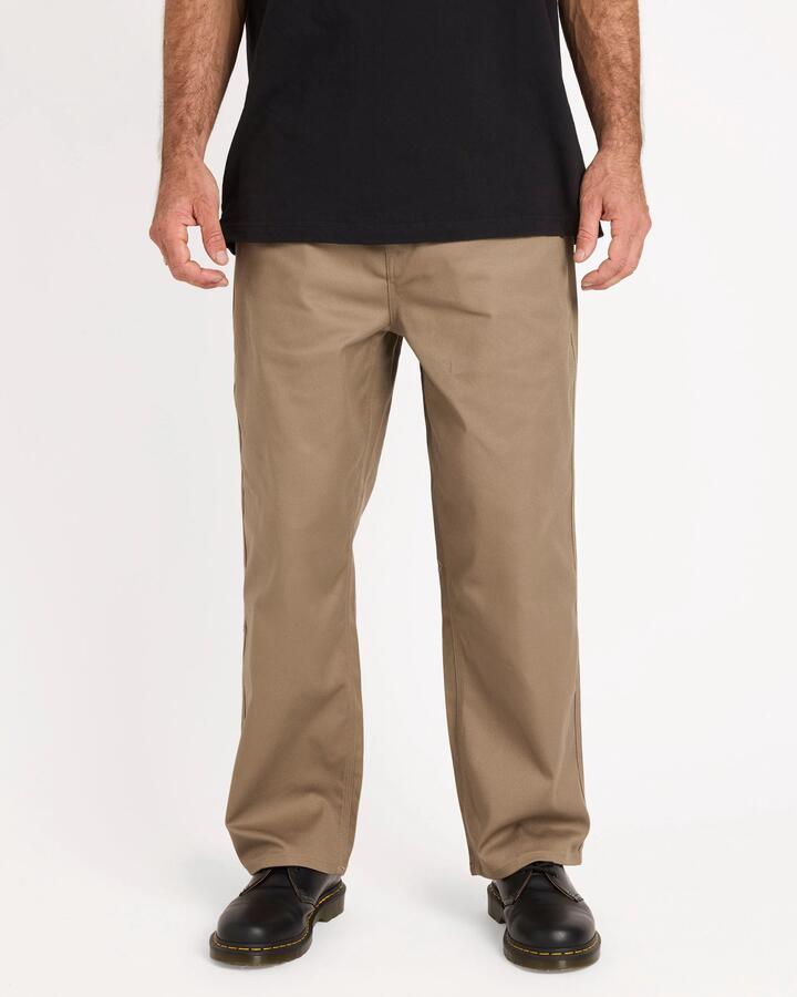 Image of Accessories. Product name - Volcom Mens Billow Chinos Brindle in Brindle colour by brand - Volcom